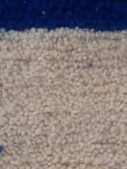 Load image into Gallery viewer, Moroccan rug shag - Berber rug - Entryway rug - handmade rug - wool rug - Custom area rug - Blue and white rug - Living room rug - - AUALIRUG
