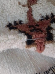 Load image into Gallery viewer, Artistic Rugs, Eiffel Tower Design Rug, Moroccan Rug, Living Room Rug, Berber Style Rug, Lamb Wool Black White Rug, Handcrafted Area Rug - AUALIRUG
