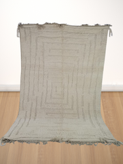 Load image into Gallery viewer, Natural wool rug, Hand-knotted rug, Berber-style rug, Tribal wool rug, Authentic Moroccan rug| Customise
