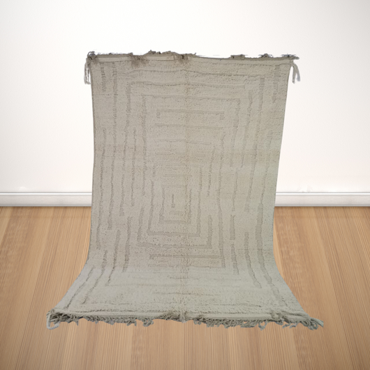 Natural wool rug, Hand-knotted rug, Berber-style rug, Tribal wool rug, Authentic Moroccan rug| Customise