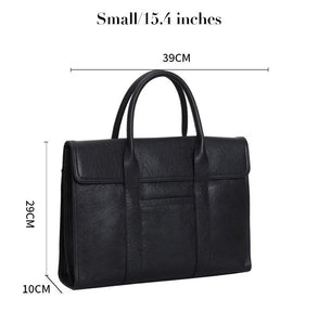 Premium Leather Mens' Briefcase, 15 Inches Leather Laptop Bag, Ladies' Briefcase, 15 Inches Laptop Bag, Men Work Tote, Business Shoulder Bag, Fashion Designer Laptop Bag
