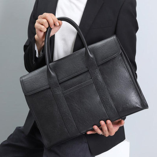 Premium Leather Mens' Briefcase, 15 Inches Leather Laptop Bag, Ladies' Briefcase, 15 Inches Laptop Bag, Men Work Tote, Business Shoulder Bag, Fashion Designer Laptop Bag