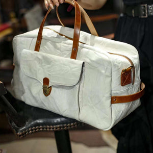 Vintage Full Grain Leather Duffle Bag, Women's Leather Weekend Bag,  Men's Travel Bag, Carry-On Bag, Leather Luggage, Leather Gym Bag
