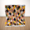 esthetic unique rug, colorful floor carpet modern artwork authentic rug, Moroccan Tuareg rug style| Customise