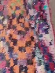 Load and play video in Gallery viewer, Moroccan Dream: Vintage Bouchouite Area Rug - Authentic Craftsmanship, Cultural Heritage