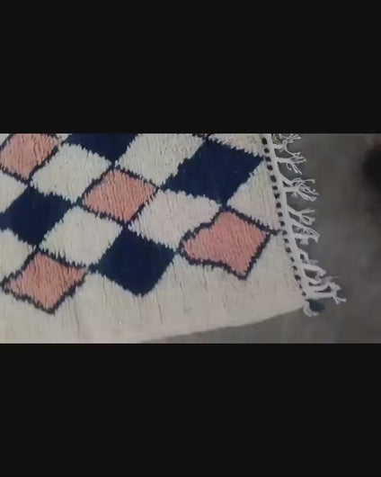 Hand Braided rug -  Exclusive beni Ourain Rug- Chic Rug- Colorful rug - USA Rug New York Rug - Rug in Australia - Handmade Rug - Floor Rug