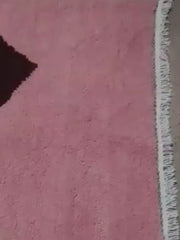 Load and play video in Gallery viewer, Whimsical Wonder: Custom colorful Moroccan Rug, Bursting with Character
