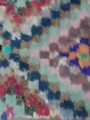 Load and play video in Gallery viewer, Moroccan Magic: Bouchouite Wool Rug - Tribal Patterns, Boho Chic Decor
