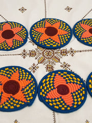 Load image into Gallery viewer, Moroccan Handmade Wool Placemat Set of 10＃25 - AUALIRUG
