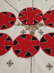 Load image into Gallery viewer, Moroccan Handmade Wool Placemat Set of 10＃20 - AUALIRUG
