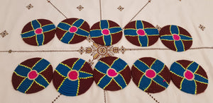 Moroccan Handmade Wool Placemat Set of 10＃24 - AUALIRUG