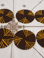 Load image into Gallery viewer, Moroccan Handmade Wool Placemat Set of 10＃26 - AUALIRUG
