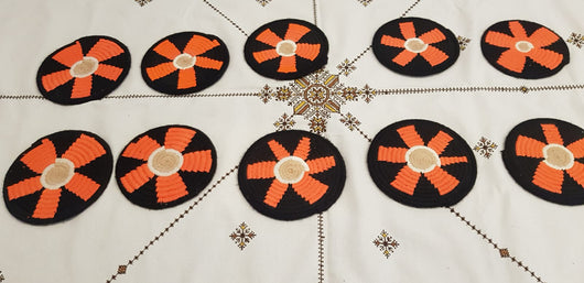 Moroccan Handmade Wool Placemat Set of 10＃16 - AUALIRUG