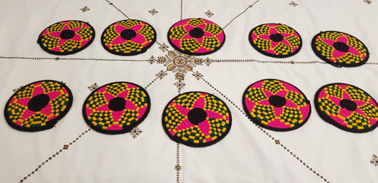 Moroccan Handmade Wool Placemat Set of 10＃13 - AUALIRUG