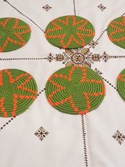 Load image into Gallery viewer, Moroccan Handmade Wool Placemat Set of 10＃19 - AUALIRUG
