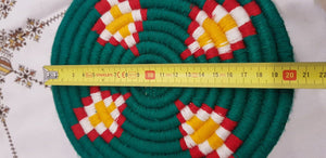 moroccan handmade wool placemat set of 10＃33 - AUALIRUG