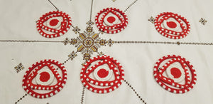 Moroccan Handmade Wool Placemat Set of 6＃9 - AUALIRUG