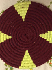 Load image into Gallery viewer, Moroccan set of woolen placemat handmade from 6 to 4 - AUALIRUG
