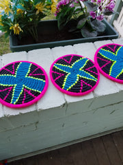 Load image into Gallery viewer, Moroccan Handmade Wool Berber Placemat Set of 10 ＃4
