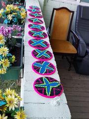 Load image into Gallery viewer, Moroccan Handmade Wool Berber Placemat Set of 10 ＃4
