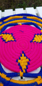 Moroccan Handmade Wool Placemat Set of 10 ＃12