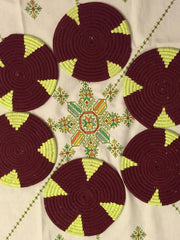 Load image into Gallery viewer, Moroccan Handmade Wool Placemat Set of 6 # 4 - AUALIRUG
