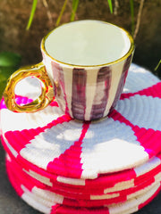 Load image into Gallery viewer, Moroccan Handmade Wool Placemat Set of 10 ＃2 - AUALIRUG
