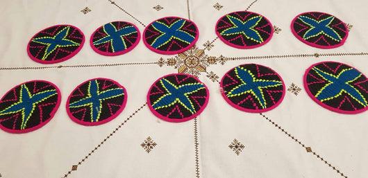 Moroccan Handmade Wool Placemat Set of 10 # 5 - AUALIRUG