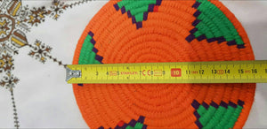 Moroccan Handmade Wool Placemat Set of 10 #  12 - AUALIRUG