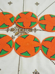 Load image into Gallery viewer, Moroccan Handmade Wool Placemat Set of 10 #  12 - AUALIRUG
