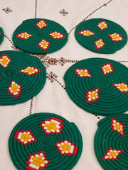 Load image into Gallery viewer, Moroccan Handmade Wool Placemat Set of 10 #  33 - AUALIRUG
