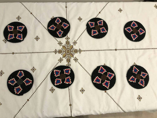 Moroccan Handmade Wool Placemat Set of 8  # 42 - AUALIRUG
