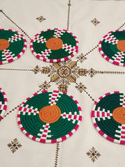 Load image into Gallery viewer, Moroccan Handmade Wool Placemat Set of 9 # 10 - AUALIRUG
