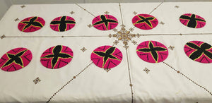 Moroccan Handmade Wool Placemat Set of 10 #  14 - AUALIRUG