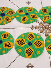 Load image into Gallery viewer, Moroccan Handmade Wool Placemat Set of 10 #  22 - AUALIRUG
