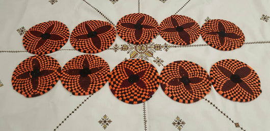 Moroccan Handmade Wool Placemat Set of 10 #  23 - AUALIRUG