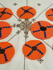 Load image into Gallery viewer, Moroccan Handmade Wool Placemat Set of 10 #  30 - AUALIRUG
