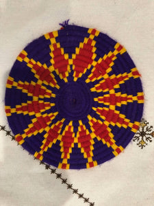Moroccan Handmade Wool Placemat Set of 7 #  35 - AUALIRUG