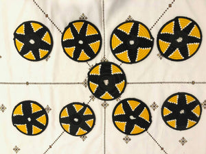 Moroccan Handmade Wool Placemat Set of  9 # 38 - AUALIRUG