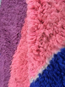 Bajaad Rug - Moroccan Rug Pink Rug Blue Rug - Amazing Multicolored Rug - Wool Carpet Australia - Modern Rug - Pakistani Rug - Colorful rug