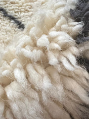 Load image into Gallery viewer, Beni Ourain Rug - Authentic Moroccan Carpet - Custom Beni Ourain Rug - Berber Rug - Large Moroccan Rug - White&amp; Black Rug - Shaggy Rug
