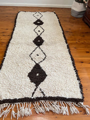 Load image into Gallery viewer, Moroccan Runner Rug - Shag Wool Berber Rug - Peach Rug - Hallway Rug - Custom Hall Runner - Berber Carpet - Berber Runner - Modern Rug
