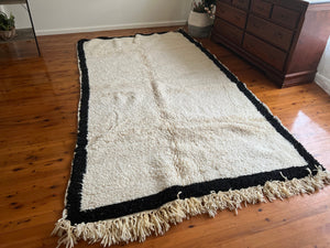Black and white rug - Checkered Area Rug - Moroccan wool rug - Rugs in Australia - Chic rug - Decorative rug - Antique Berber Rug
