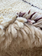 Load image into Gallery viewer, Decorative Rug - Black and White Rug - Wool Rug Handmade by Berber Women - Modern Rug - Home Art Living Room Rug - Authentic Rug - Chic Rug
