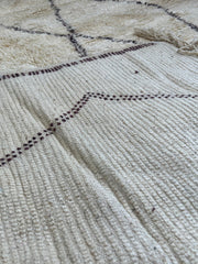 Load image into Gallery viewer, Decorative Rug - Black and White Rug - Wool Rug Handmade by Berber Women - Modern Rug - Home Art Living Room Rug - Authentic Rug - Chic Rug
