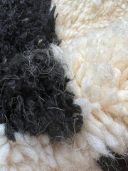 Load image into Gallery viewer, Gorgeous Beni Ourain Rug - Moroccan Rug - Berber Style Rug - White and Black rug - Handmade Rug - Checkered Rug - Winter Rug - Free Shipping
