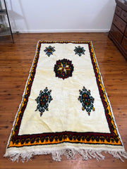 Load image into Gallery viewer, Carpet With Attractive design - Moroccan Beni Ourain Rug - Rug With modern design - Hand Woven Rug- White Custom Rug - Colorful area rug

