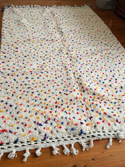 Load image into Gallery viewer, Polka Dot Rug - Custom Rug - Area Rug - Moroccan Rug - Bedroom Rug - Contemporary Art - Hand Knotted Rug - Genuine Lamb Wool - Trendy Rug

