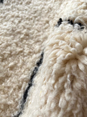 Load image into Gallery viewer, Large Beni Ourain Rug - Authentic Moroccan Rug - Oriental Rug - Antique Rug - Handmade Rug - Berber Rug - Black White Carpet - bohemian rug
