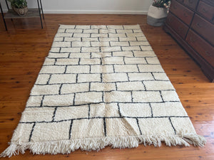 Black and White Checkered Rug - Patterned Living Room - Checkered Area Rug - Checkerboard Rug - Floor rug - Soft Colored Rug - Flatweave Rug